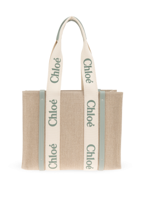 Chloé WOODY MEDIUM TOT CHLOÉ Medium Woody Tote Bag in Grey | COCOON